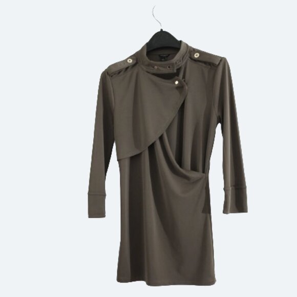 COPY - Ann Taylor fluid wrap utility style tunic size S - Picture 1 of 10